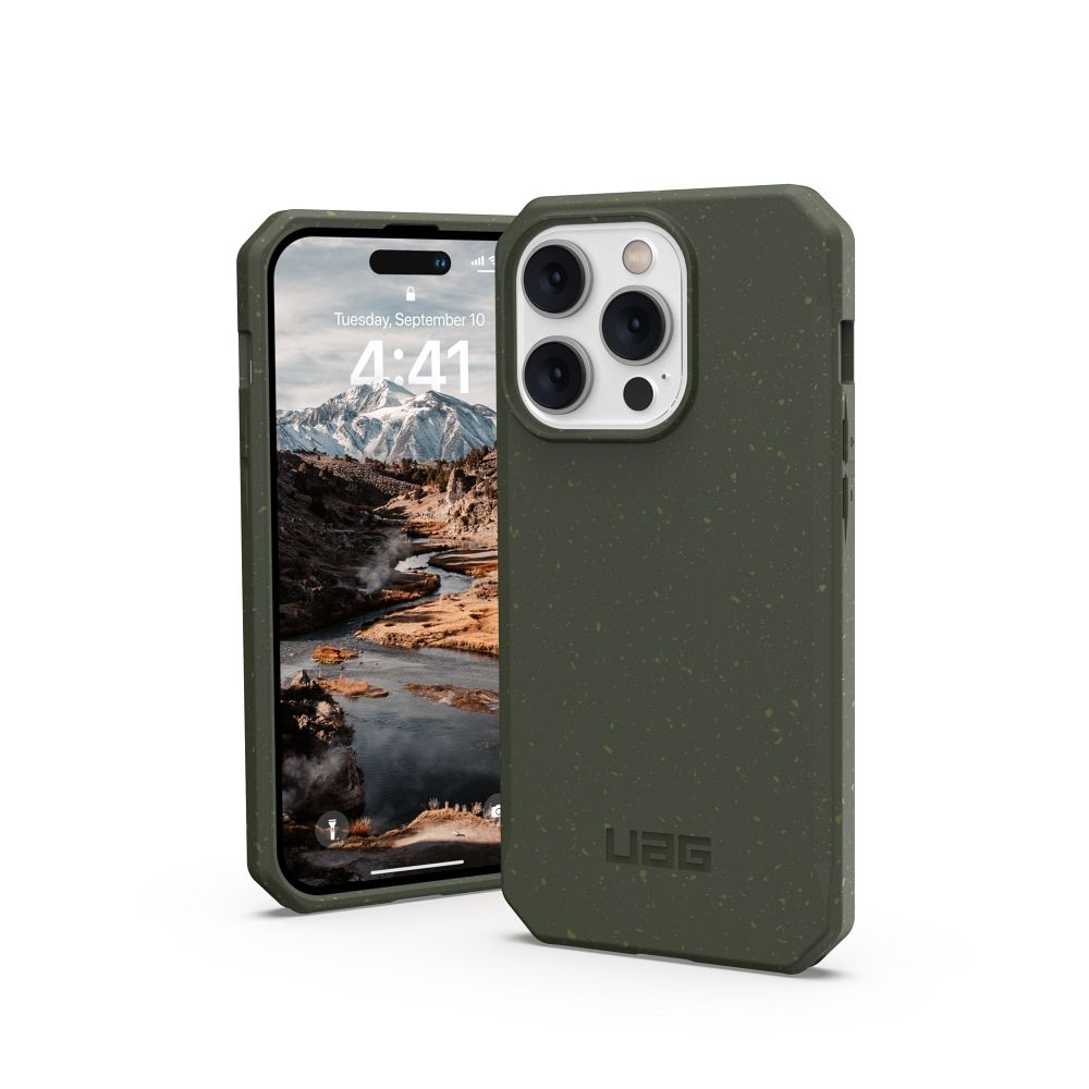 UAG Urban Armor Gear case BIODEGRADABLE OUTBACK for IPHONE 14 Pro Max green