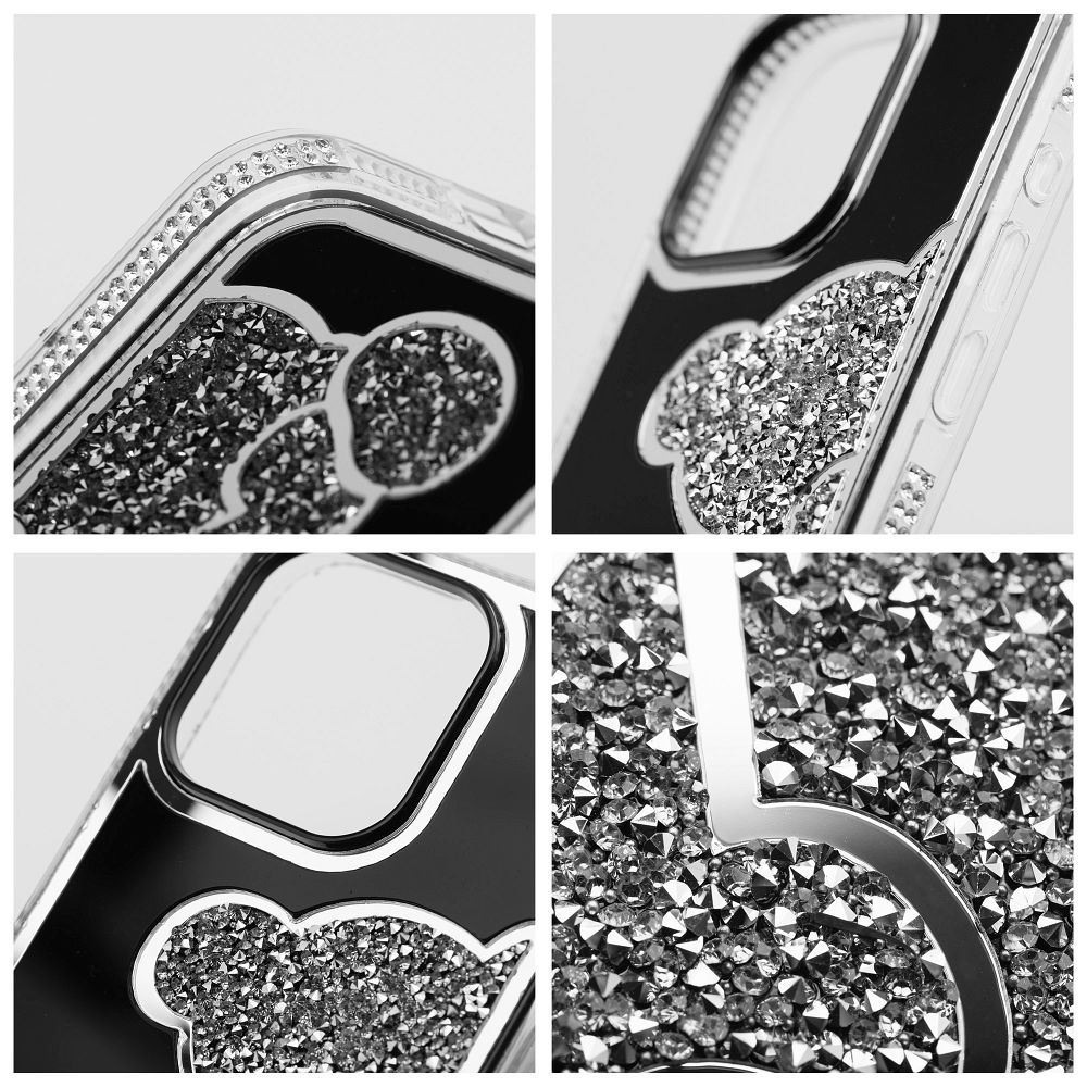 TEDDY BEAR Case for IPHONE 16 Pro Max silver