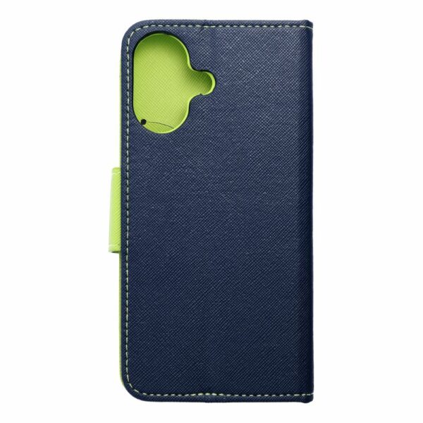 FANCY Book case for IPHONE 16 navy / lime
