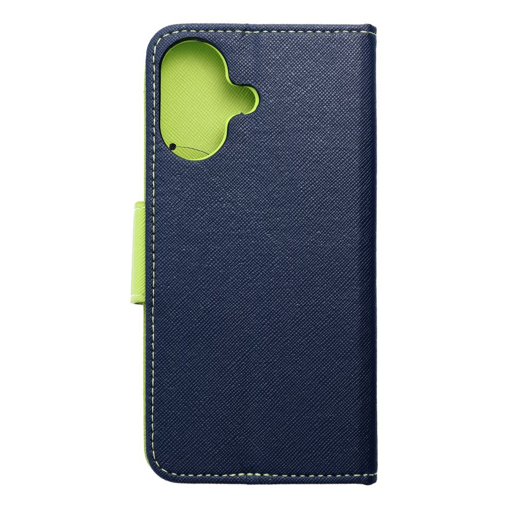 FANCY Book case for IPHONE 16 navy / lime