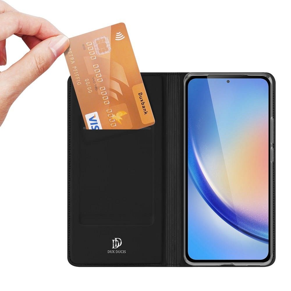 DUX DUCIS wallet case SKIN PRO for SAMSUNG A35 black