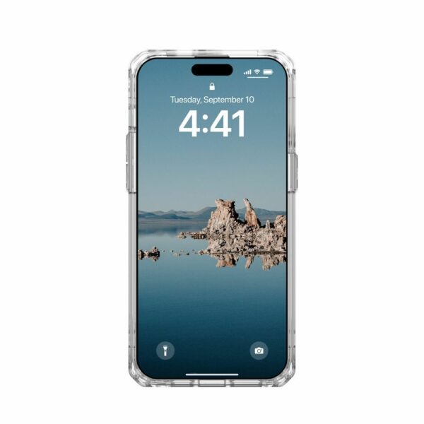 UAG Urban Armor Gear case PLYO compatible with Magsafe for IPHONE 15 Pro Max ice silver