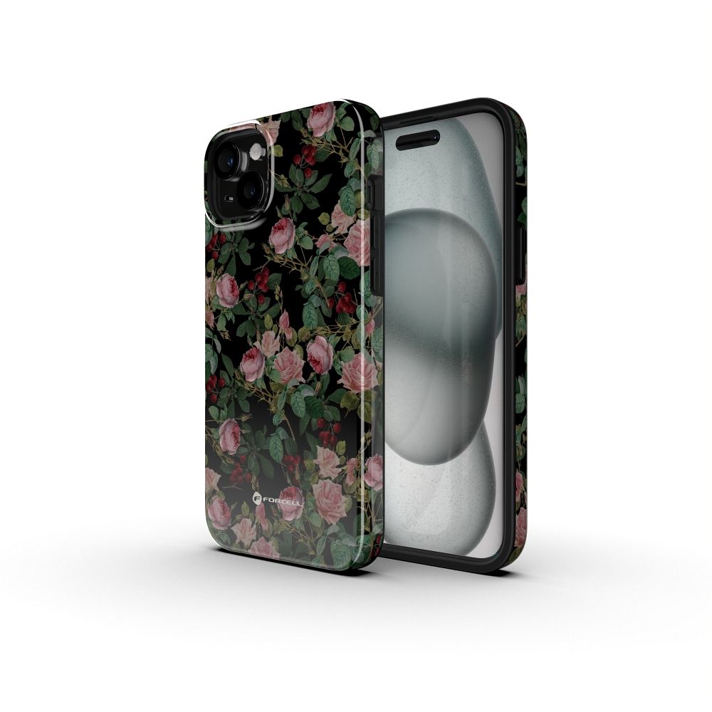 FORCELL F-PROTECT Mirage, Military Drop-Tested case compatible with MagSafe for IPHONE 16 PLUS rose drama