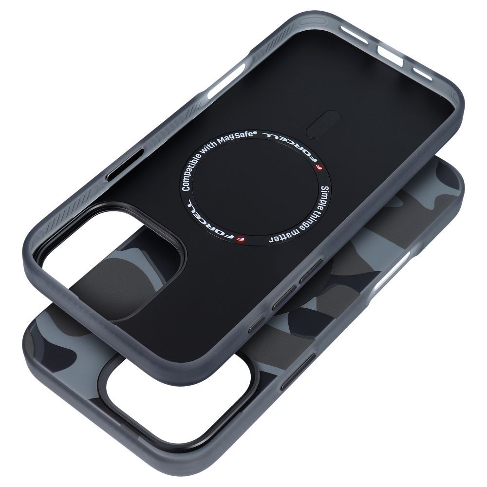 FORCELL F-PROTECT Levels with Dual Layer 4D technology, Military Drop-Test compatible for IPHONE 16 PRO MAX black camo