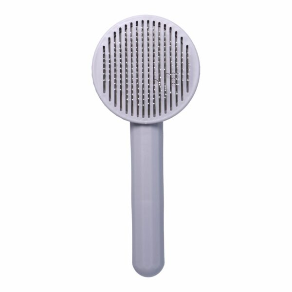 Self-cleaning brush for dog / cat fur RC-K-818 gray