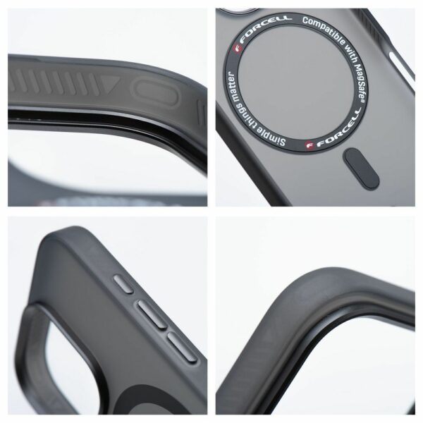 FORCELL F-PROTECT Levels with Dual Layer 4D technology, Military Drop-Test compatible for SAMSUNG S25 PLUS smoky black