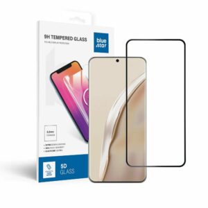 Tempered Glass Blue Star - HUA P60 (full glue/small size) - black Tempered Glass Blue Star
