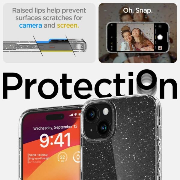 SPIGEN case LIQUID CRYSTAL for IPHONE 15 Plus glitter crystal