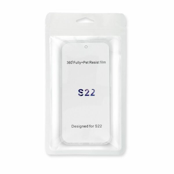 Case 360 FULL COVER PC + TPU for SAMSUNG S22 transparent