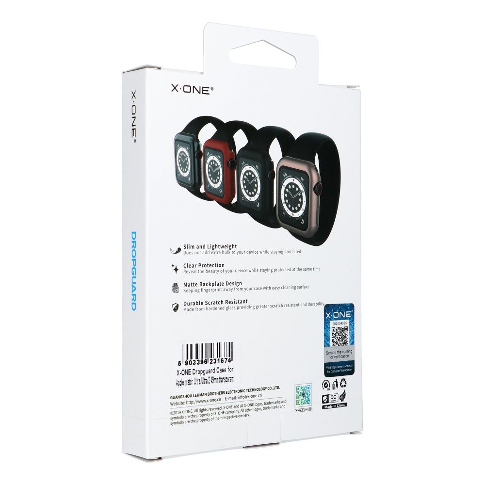 X-ONE Dropguard Case - for Apple Watch Ultra/Ultra 2 49mm transparent