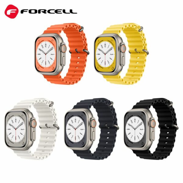 FORCELL F-DESIGN FA12 strap for APPLE Watch 42 / 44 / 45 / 49 mm blue