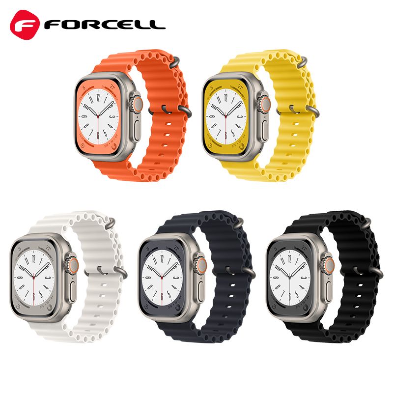 FORCELL F-DESIGN FA12 strap for APPLE Watch 42 / 44 / 45 / 49 mm blue