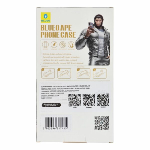 BLUEO APE Phone Case - Apple iPhone 16 Pro Max gray