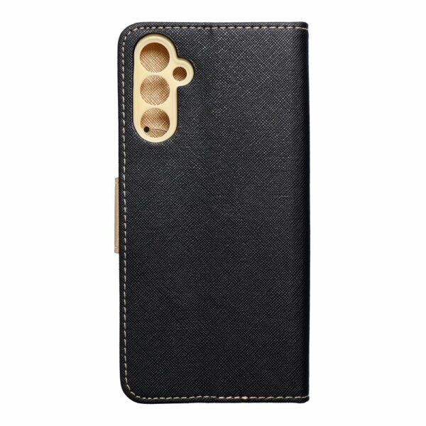FANCY Book case for SAMSUNG A14 4G / A14 5G black / gold