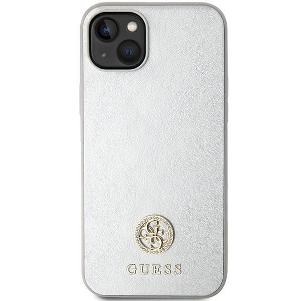 GUESS case for IPHONE 13 / 14 / 15 GUHCP15SPS4DGPS (Strass Metal Logo) silver