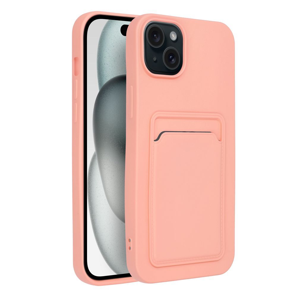 CARD case for IPHONE 15 Plus pink