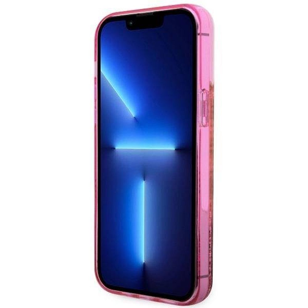 GUESS case for IPHONE 14 Pro GUHCP14LLC4PSGP (Liquid Glitter 4G Translucent) pink