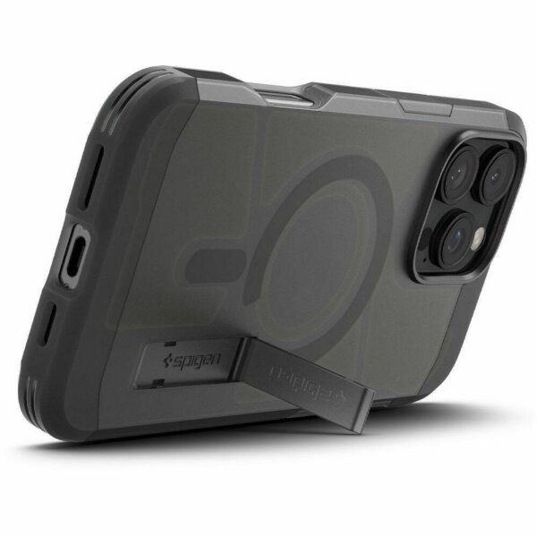 SPIGEN case TOUGH ARMOR MAG compatible with MagSafe for IPHONE 16 Pro Max frost black
