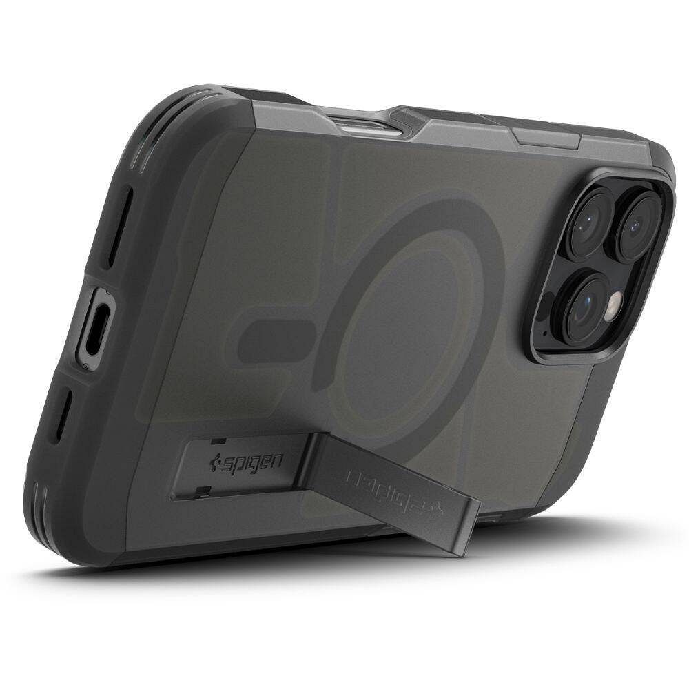 SPIGEN case TOUGH ARMOR MAG compatible with MagSafe for IPHONE 16 Pro Max frost black