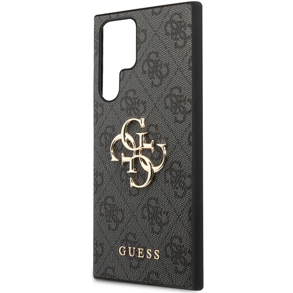 GUESS case for SAMSUNG S24 Ultra GUHCS24L4GMGGR (Leather 4G Metal Logo) black