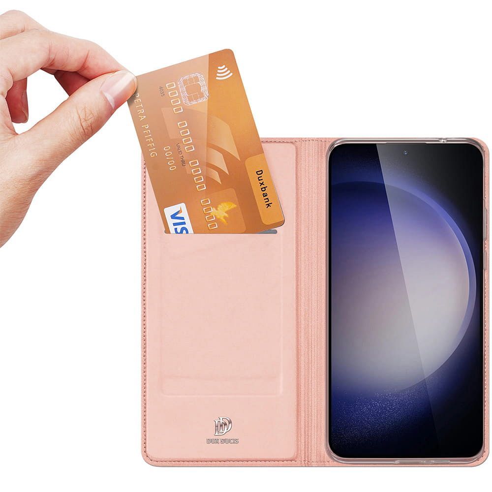 DUX DUCIS wallet case SKIN PRO for SAMSUNG S24 Plus rose