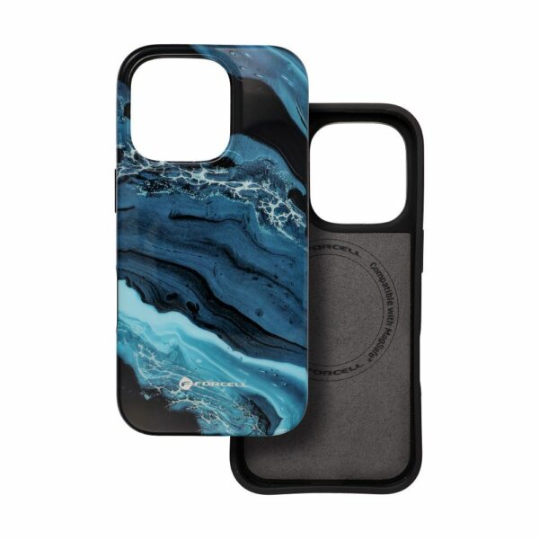 FORCELL F-PROTECT Mirage, Military Drop-Tested case compatible with MagSafe for IPHONE 15 deep sea