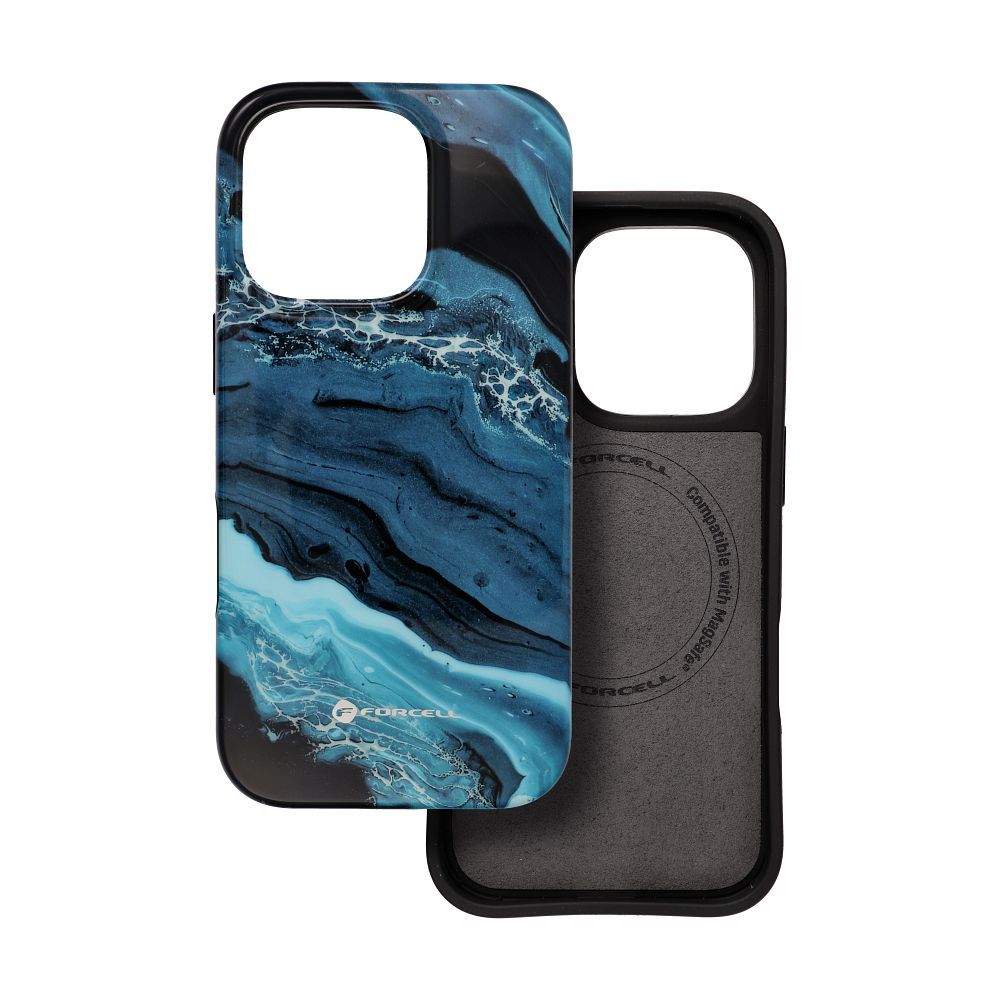 FORCELL F-PROTECT Mirage, Military Drop-Tested case compatible with MagSafe for IPHONE 15 deep sea