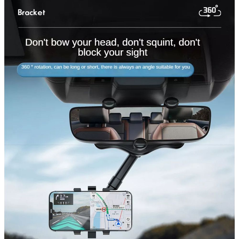Car holder for rearview mirror Type 1 black