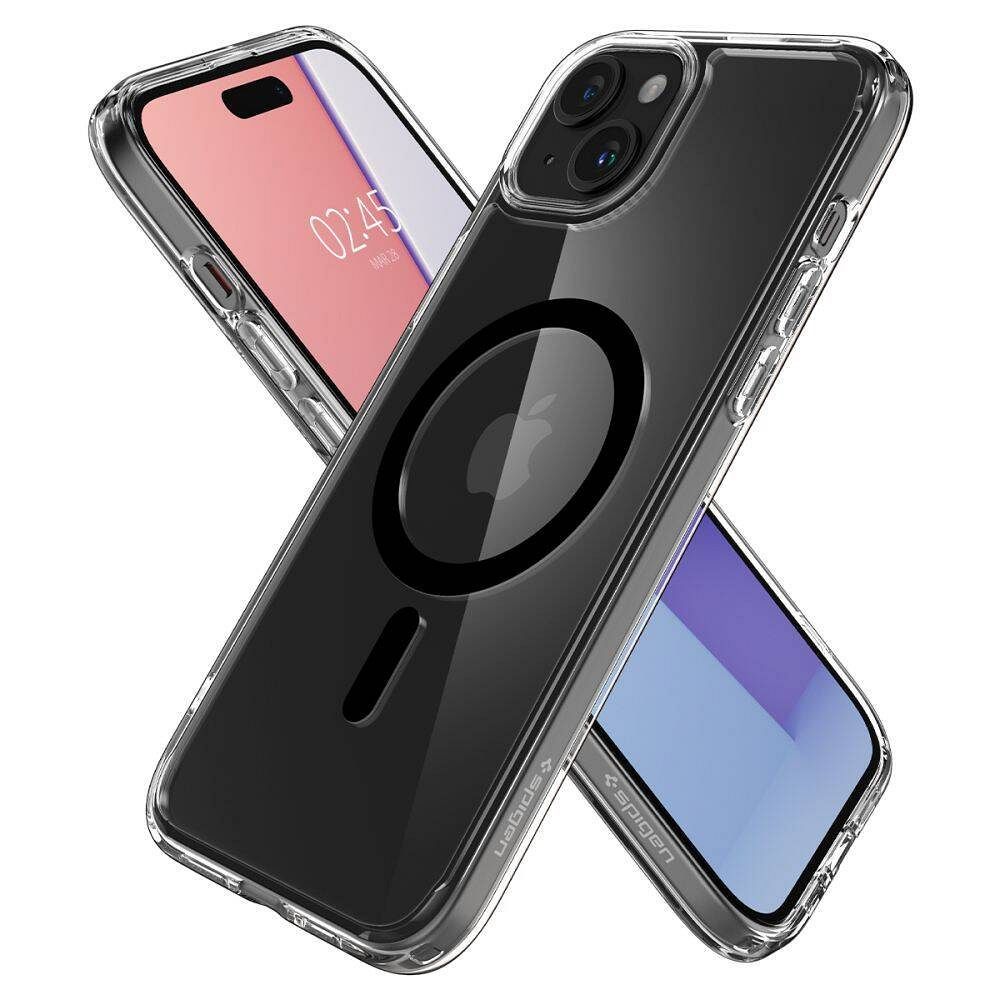 SPIGEN case ULTRA HYBRID MAG compatible with MagSafe for IPHONE 16 black
