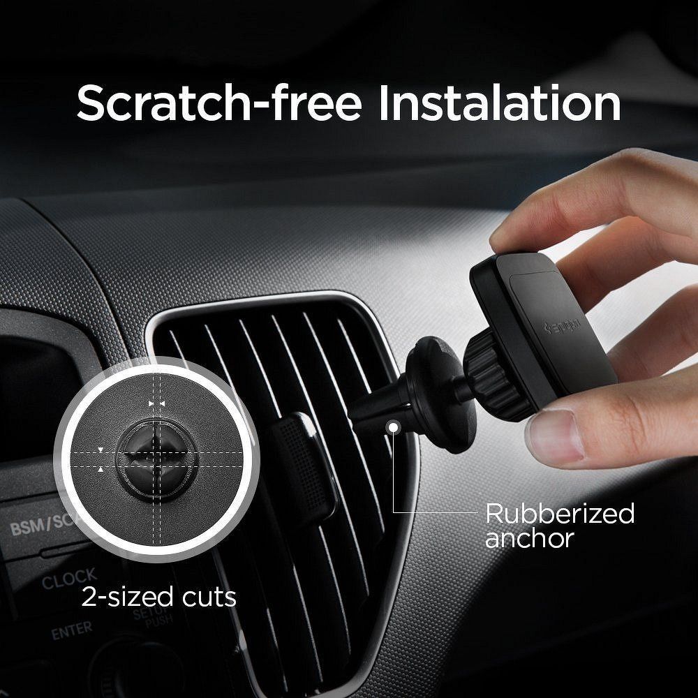 7f77b09ba8a47636e8d459938c2395bb SPIGEN magnetic car holder for air vent H12 black