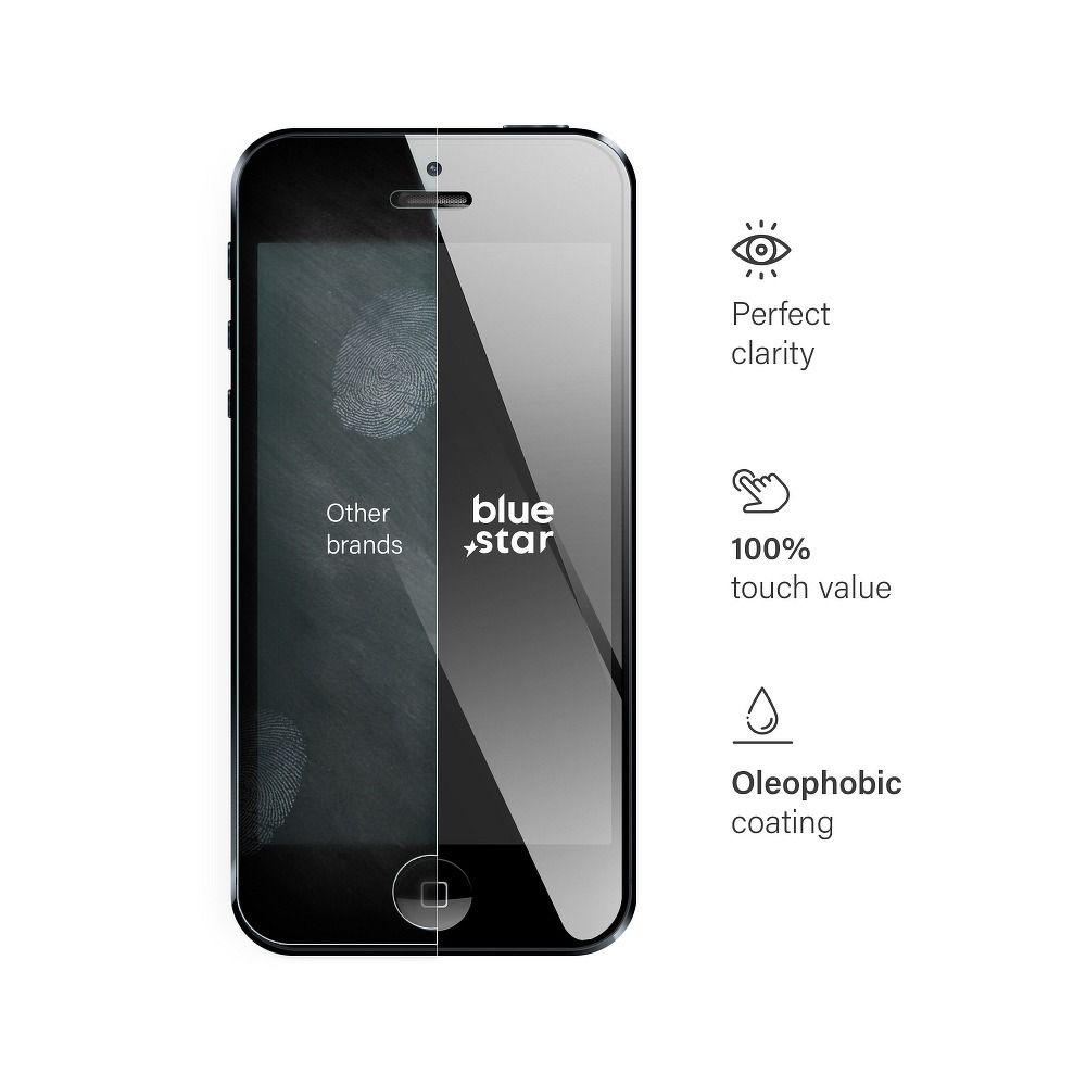 Tempered Glass Blue Star - IPHONE 5/5S