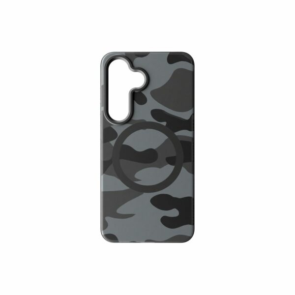 FORCELL F-PROTECT Levels with Dual Layer 4D technology, Military Drop-Test compatible with MagSafe for SAMSUNG S25 black camo