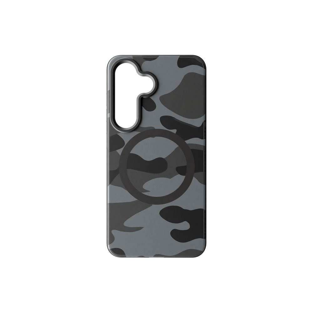 FORCELL F-PROTECT Levels with Dual Layer 4D technology, Military Drop-Test compatible with MagSafe for SAMSUNG S25 black camo