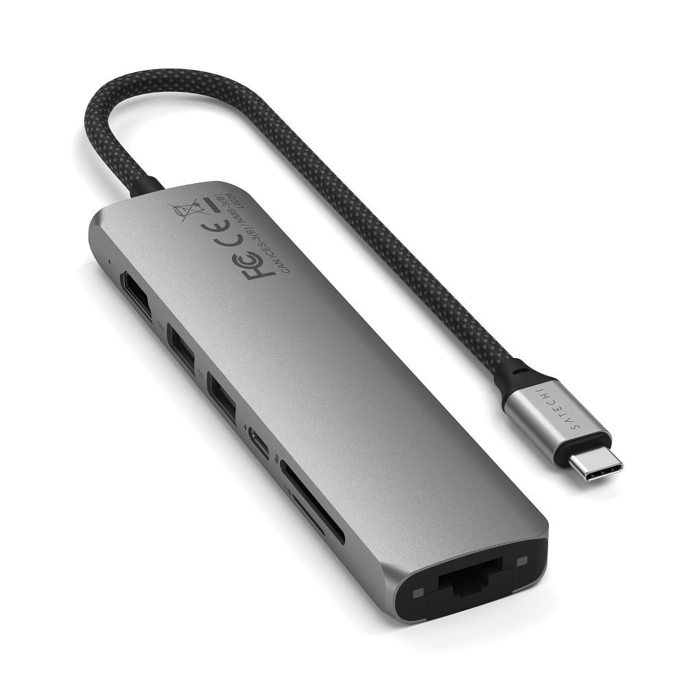 SATECHI adapter HUB 7in1 Type C ST-P7SM space gray