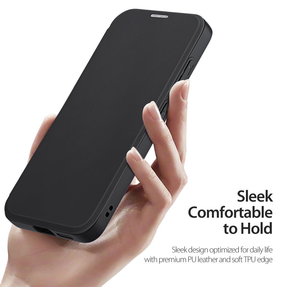 DUX DUCIS wallet case SKIN X PRO compatible with MagSafe for SAMSUNG S25 Plus black