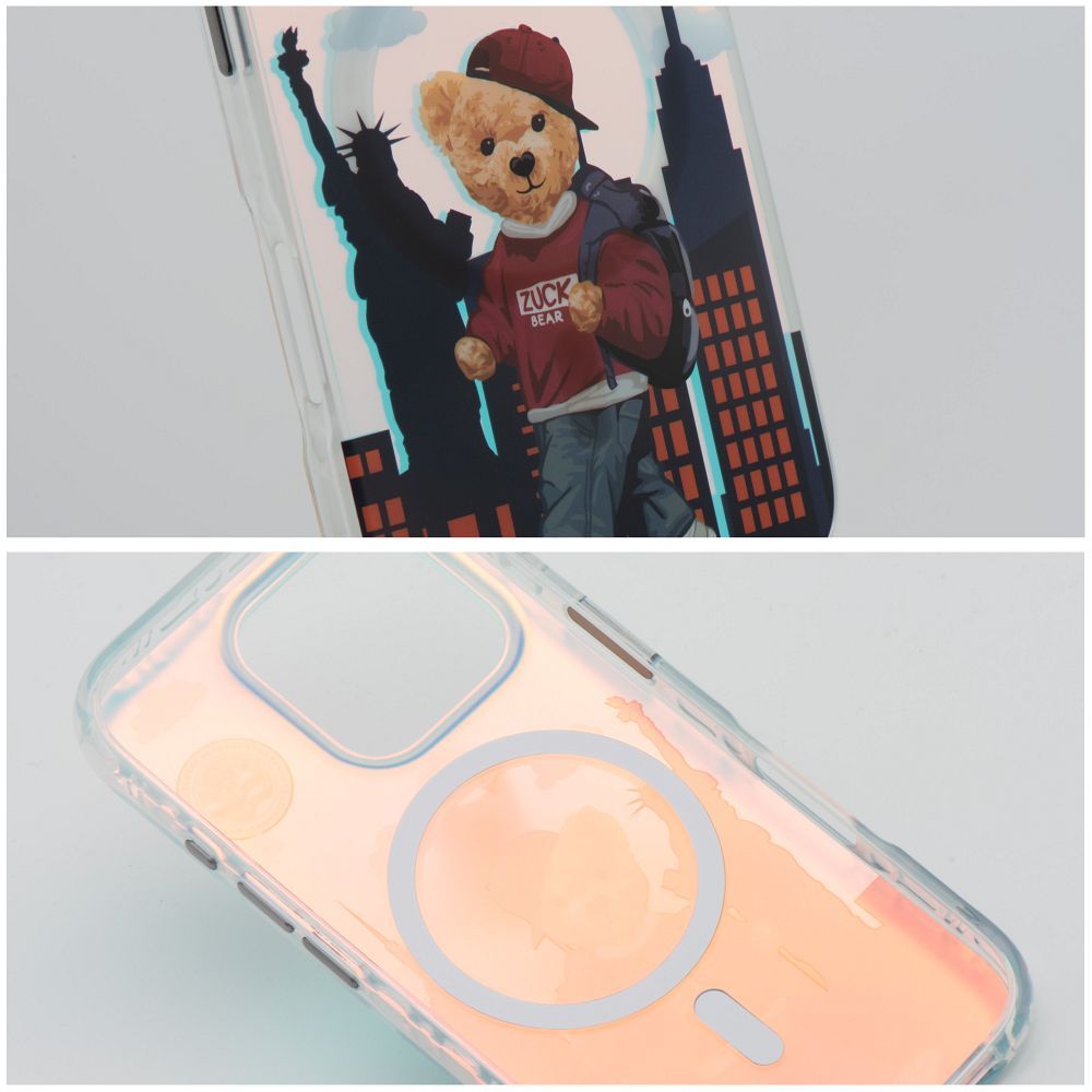 ZUCK BEAR case DARNELL FROSTED LASER compatible with MagSafe for IPHONE 16 Pro new york