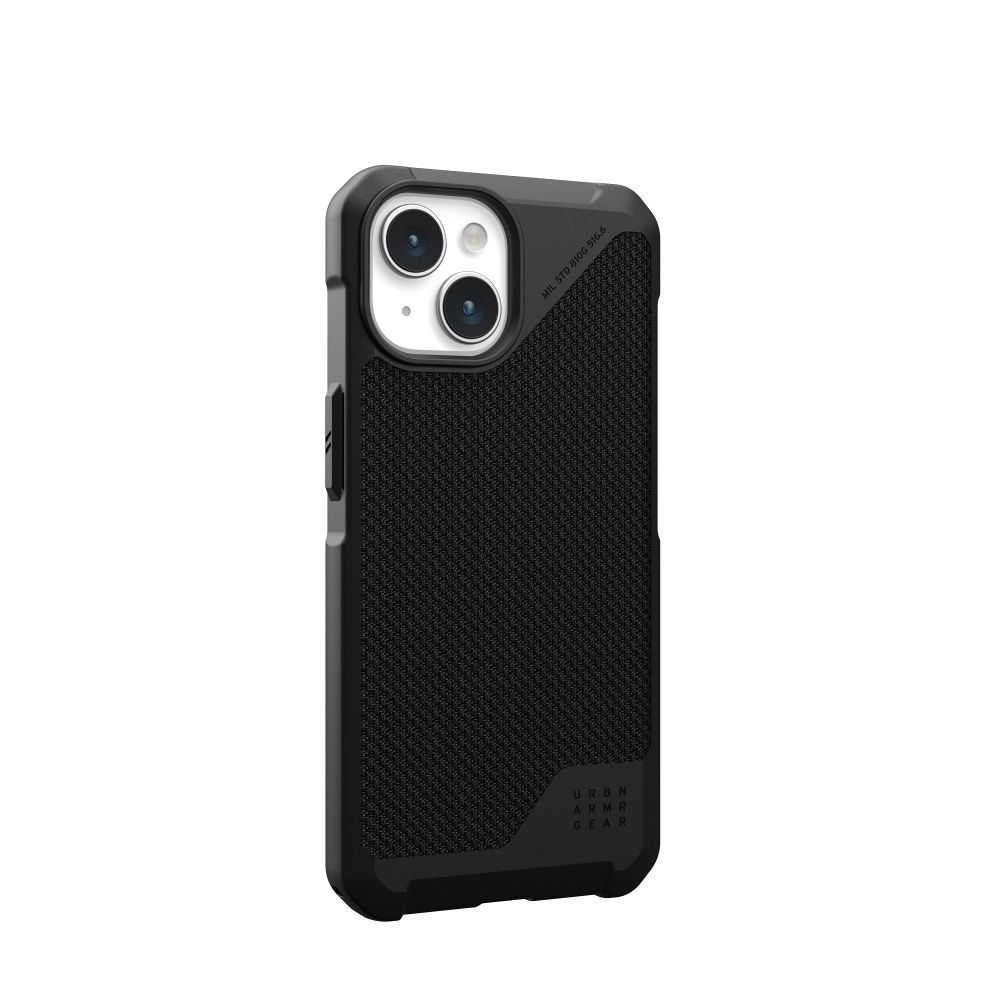 UAG Urban Armor Gear case METROPOLIS LT compatible with MagSafe for IPHONE 15 kevlar black