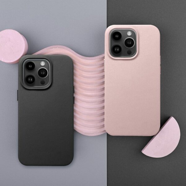 LEATHER MAG COVER case for IPHONE 12 Pro Max black