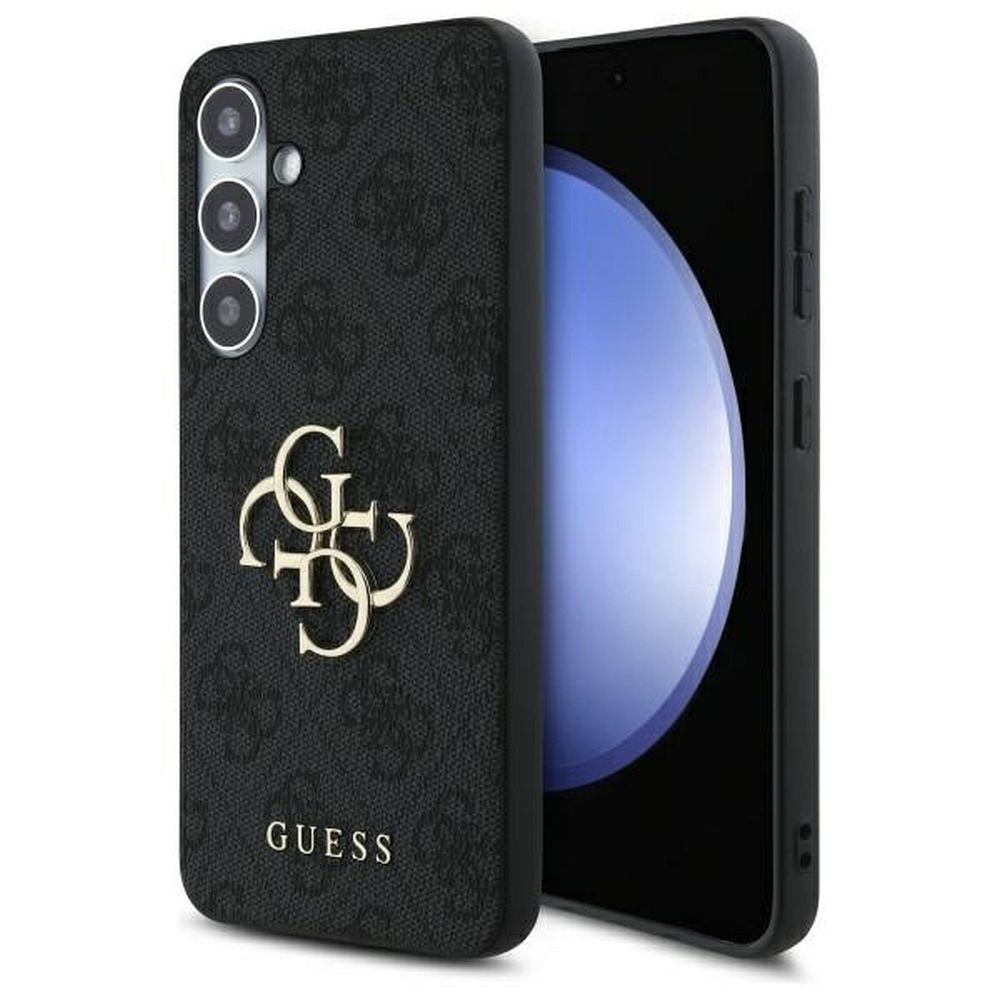 GUESS case for SAMSUNG S24 FE GUHCS24FE4GMGGR (HC PU 4G Big Metal Logo) grey