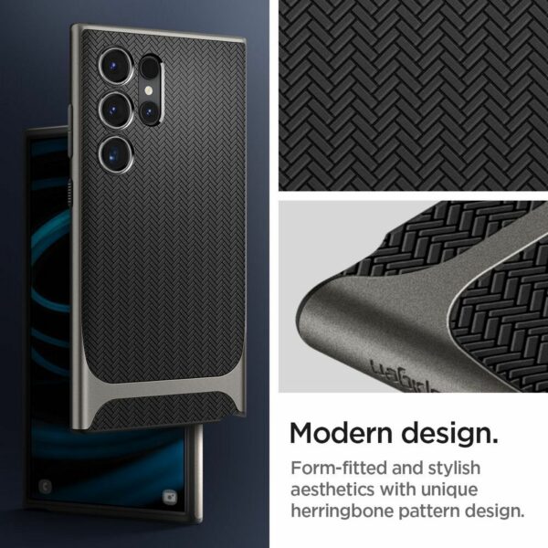 SPIGEN case NEO HYBRID for SAMSUNG S24 Ultra gunmetal