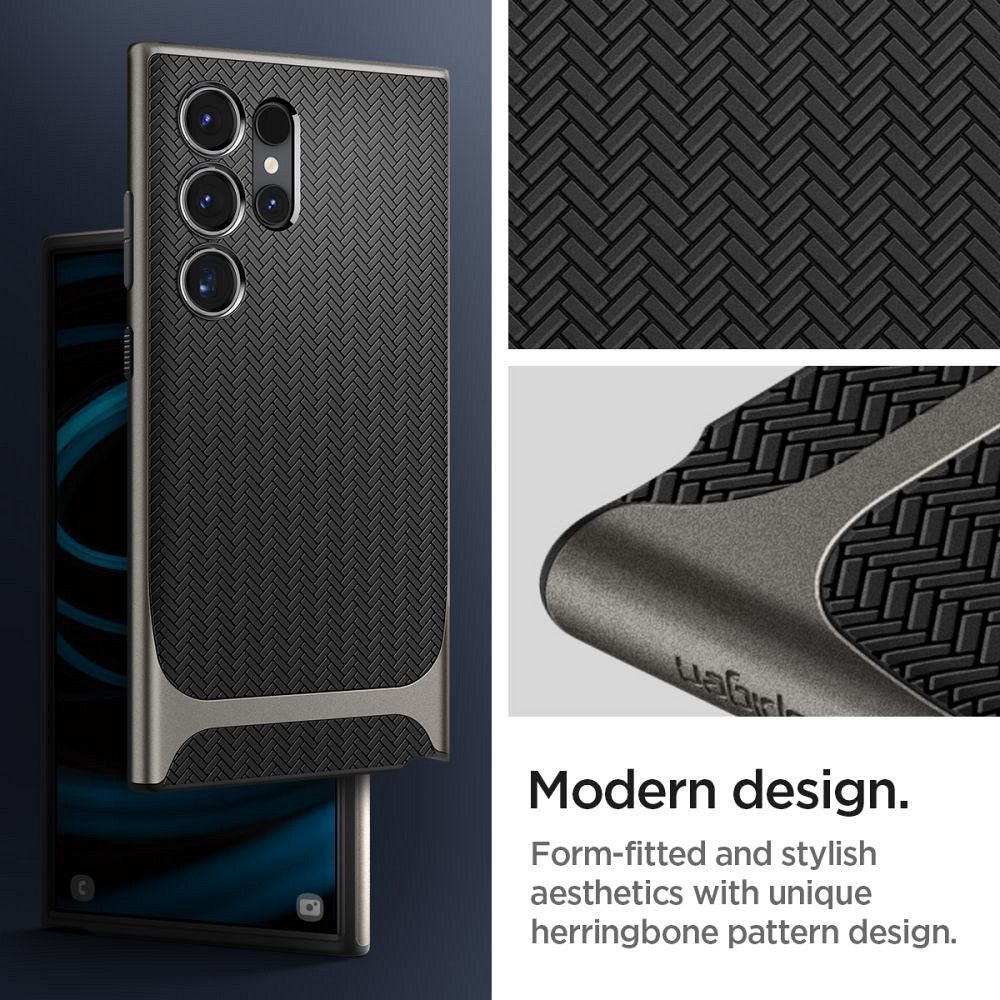 SPIGEN case NEO HYBRID for SAMSUNG S24 Ultra gunmetal