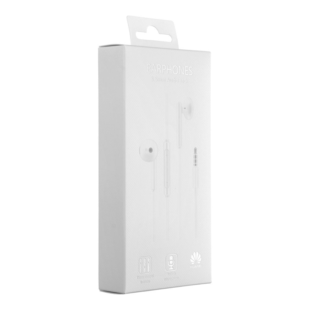 HUAWEI original wire earphones Jack 3,5 mm with microphone AM115 white blister