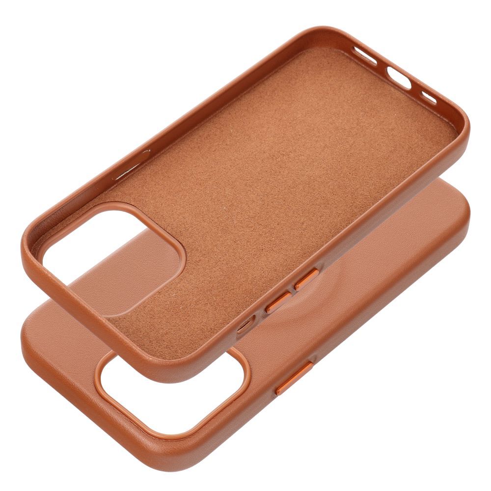 ROAR case LEATHER MAG compatible with MagSafe for IPHONE 13 Pro Brown