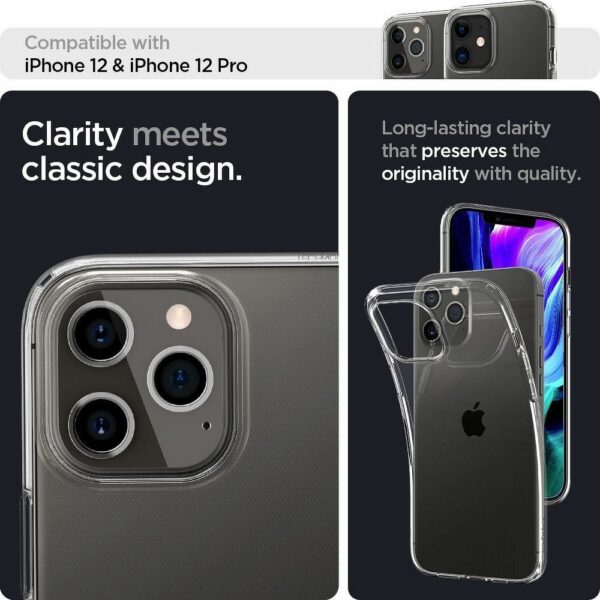 SPIGEN case LIQUID CRYSTAL for IPHONE 12 / 12 Pro transparent
