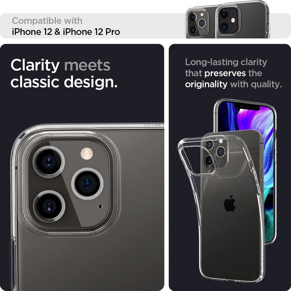SPIGEN case LIQUID CRYSTAL for IPHONE 12 / 12 Pro transparent