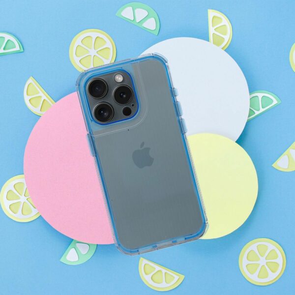 MATRIX CLEAR Case for IPHONE 15 Pro blue