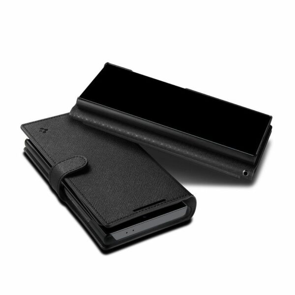 SPIGEN WALLET S Plus book for SAMSUNG S24 Ultra black