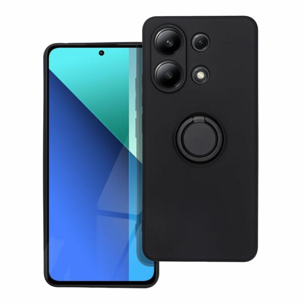 SILICONE RING case for XIAOMI Redmi Note 13 4G black