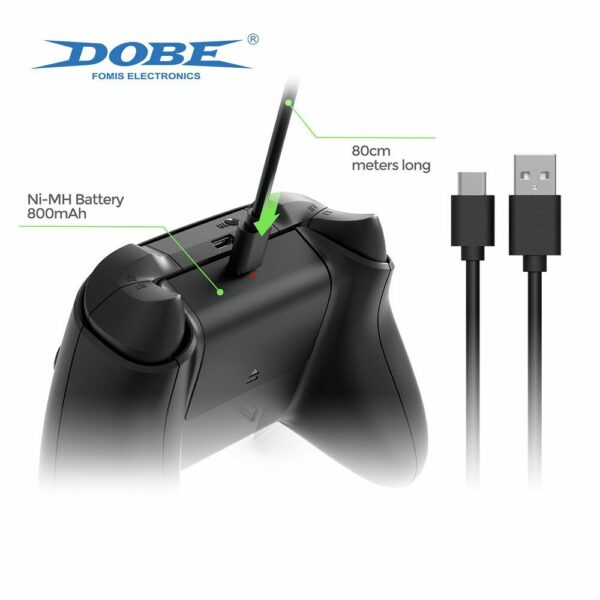 Gamepad battery pack for XBOX Series X / S 800mAh TYX -2610B black