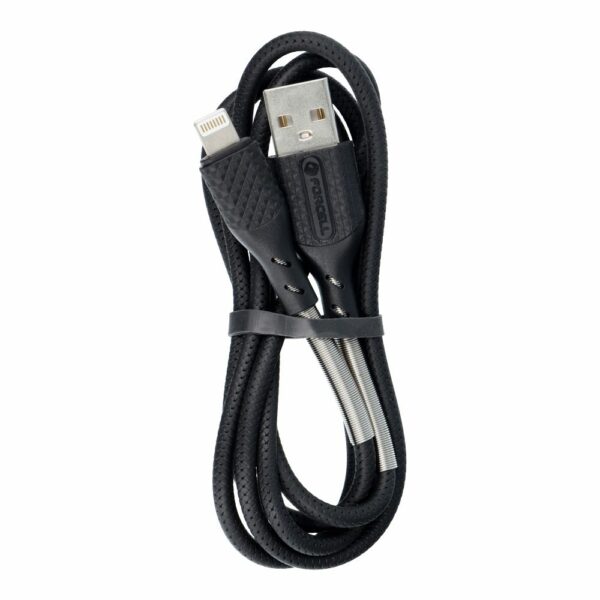 FORCELL F-ENERGY Carbon CB-01A cable USB A to Lightning 2,4A 12W 1 m black